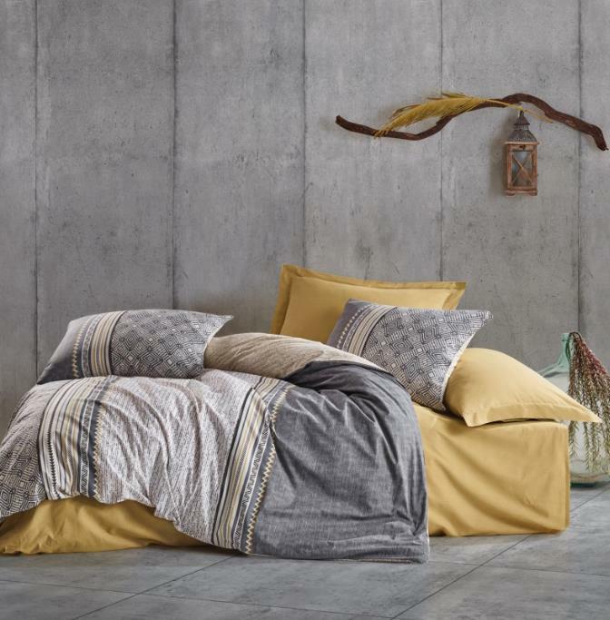 Cotton Box Toprak Çift Kişilik Nedra Bej Nevresim Takımı - Güzel Home - Çift Kişilik Ranforce Nevresim Takımı