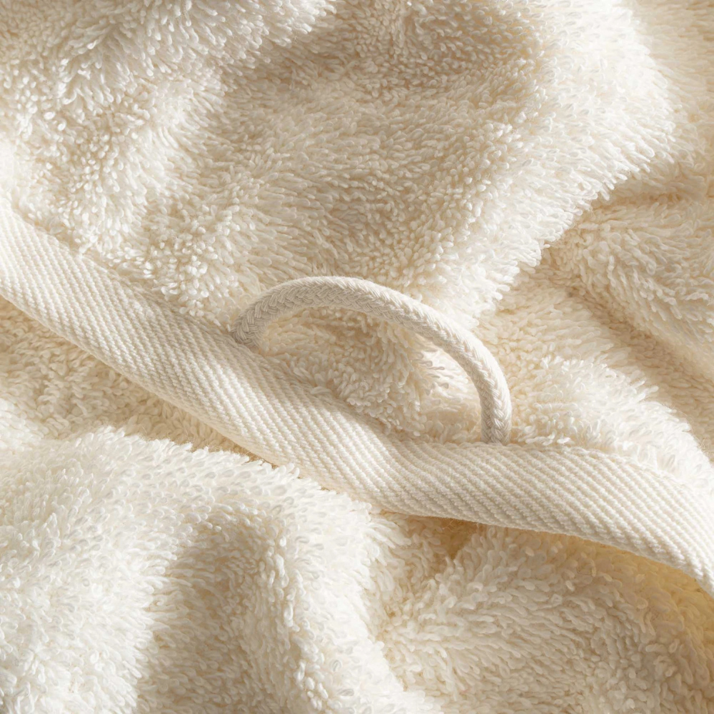 Ecocotton Alessa Krem Renk 80x150 Cm Dantelli Banyo Havlusu - Güzel Home - Banyo Havlusu