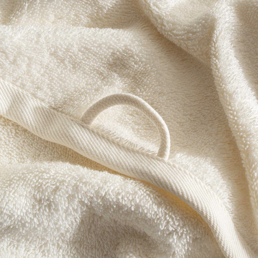 Ecocotton Alessa Pudra Renk 80x150 Cm Dantelli Banyo Havlusu - Güzel Home - Banyo Havlusu