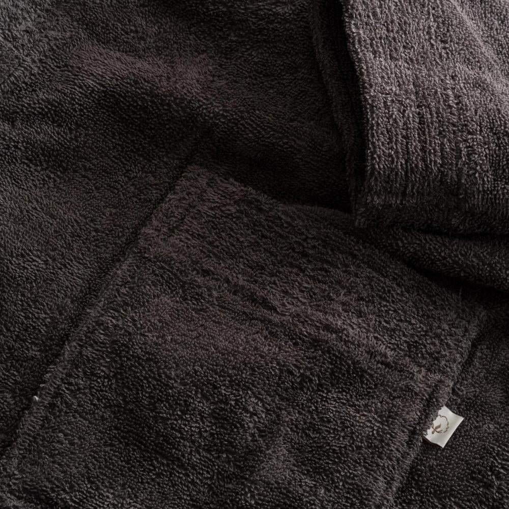 Ecocotton Ecosoft Antrasit Renkli XL Beden Erkek Bornoz - Güzel Home - Banyo Tekstili