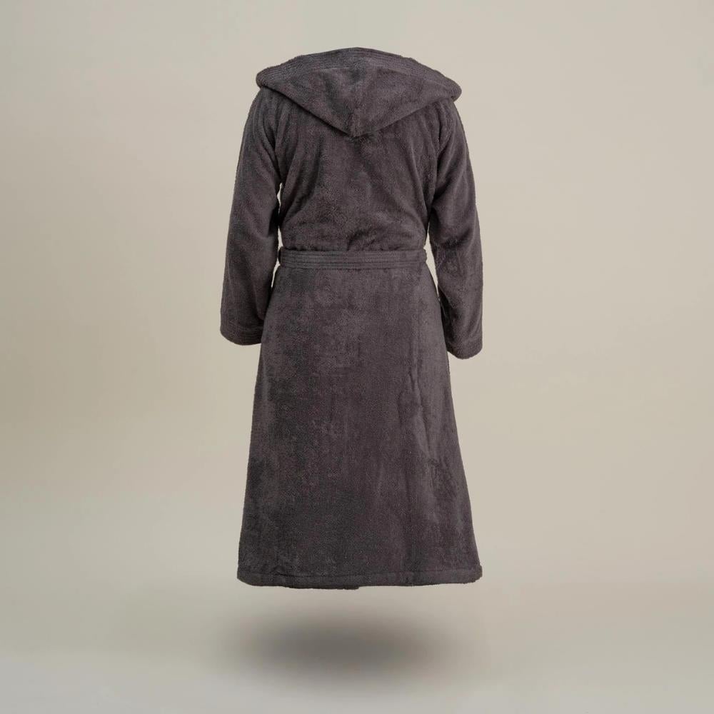 Ecocotton Ecosoft Antrasit Renkli XL Beden Erkek Bornoz - Güzel Home - Banyo Tekstili