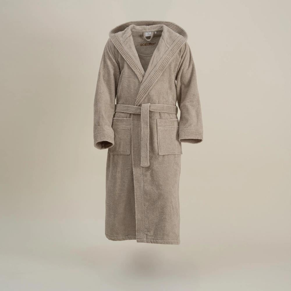 Ecocotton Ecosoft Bej Renkli M Beden Erkek Bornoz - Güzel Home - Banyo Tekstili