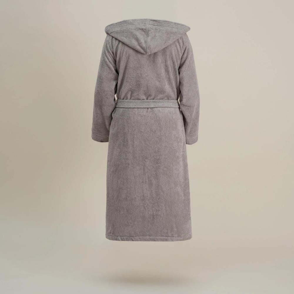 Ecocotton Ecosoft Gri Renkli M Beden Erkek Bornoz - Güzel Home - Banyo Tekstili