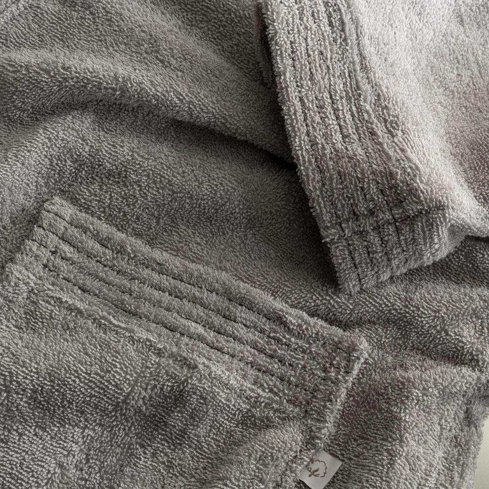 Ecocotton Ecosoft Gri Renkli M Beden Erkek Bornoz - Güzel Home - Banyo Tekstili