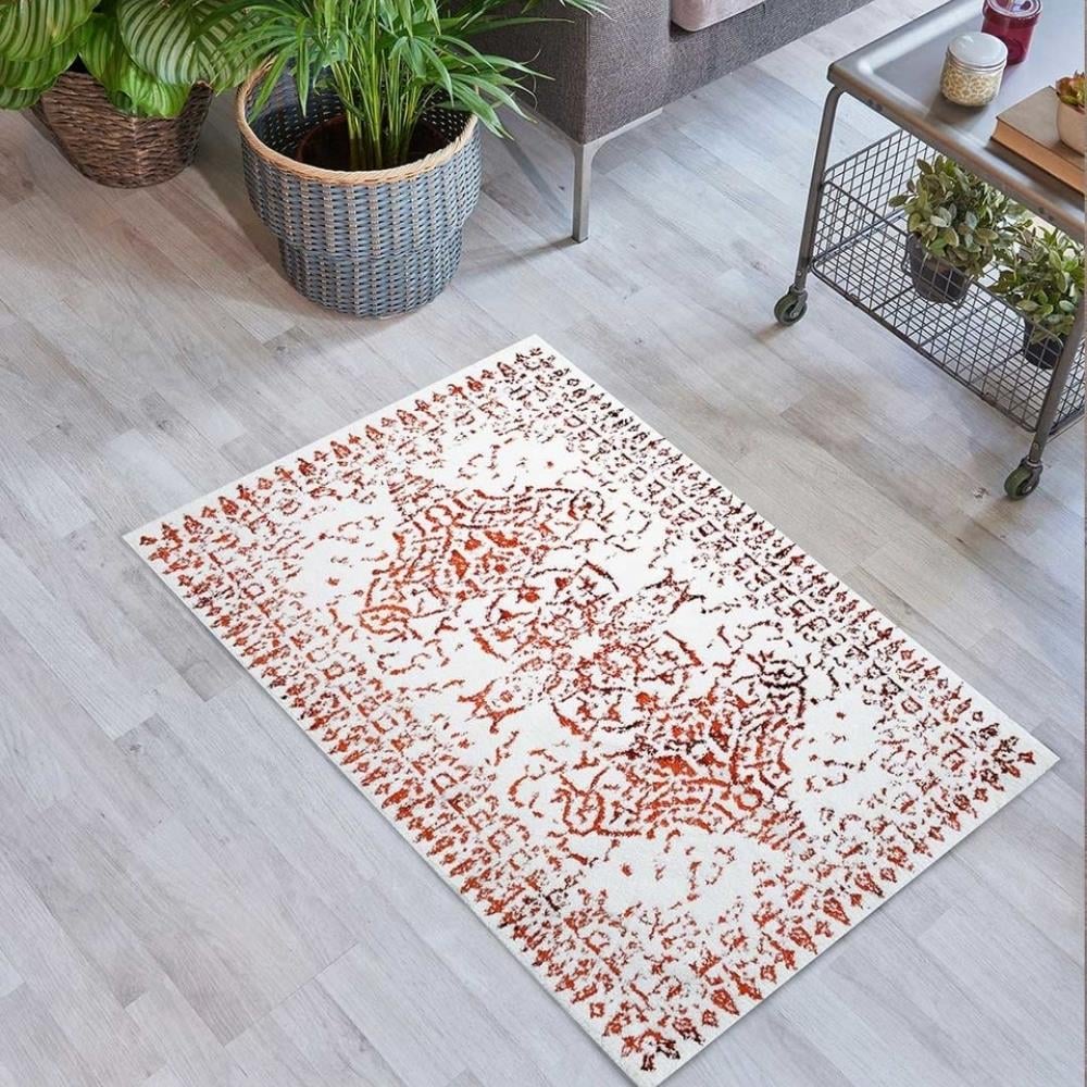 HC&W Pera 2'li Kiremit Renkli Banyo Paspası Takımı - Güzel Home - Banyo Tekstili