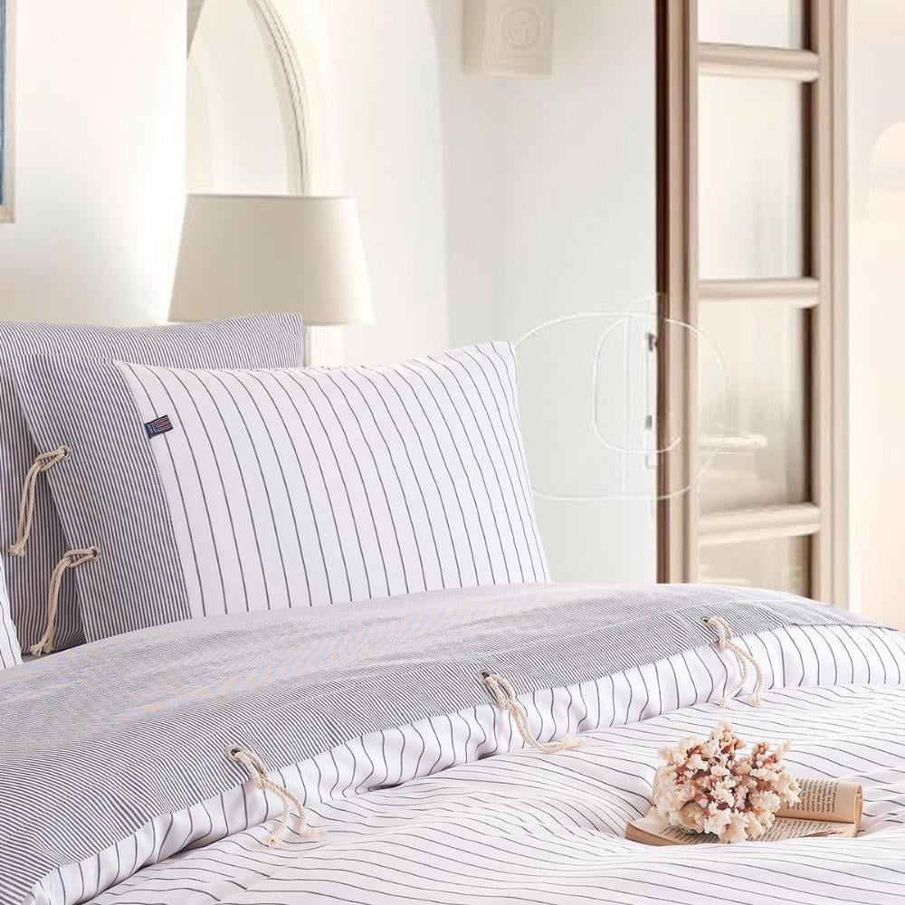 İyi Geceler İstanbul Cruise İpliği Boyalı Çift Kişilik İndigo Renkli Nevresim Takımı - Güzel Home - Çift Kişilik Nevresim Takımı