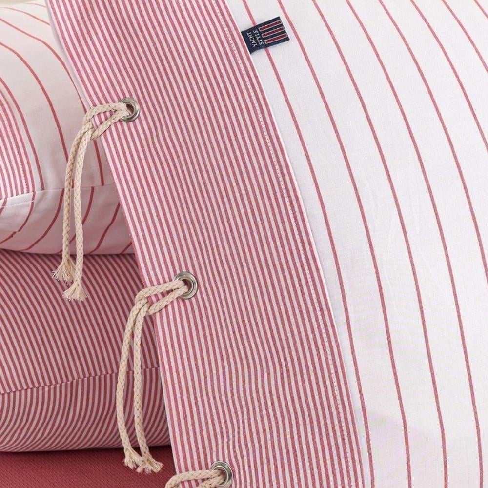 İyi Geceler İstanbul Cruse İpliği Boyalı Çift Kişilik Kırmızı Renkli Nevresim Takımı - Güzel Home - Çift Kişilik Nevresim Takımı