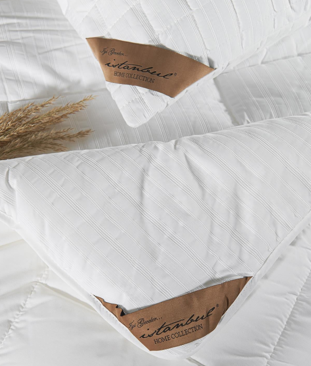 İyi Geceler İstanbul Percale Kapitoneli Yastık - Güzel Home - Yastık