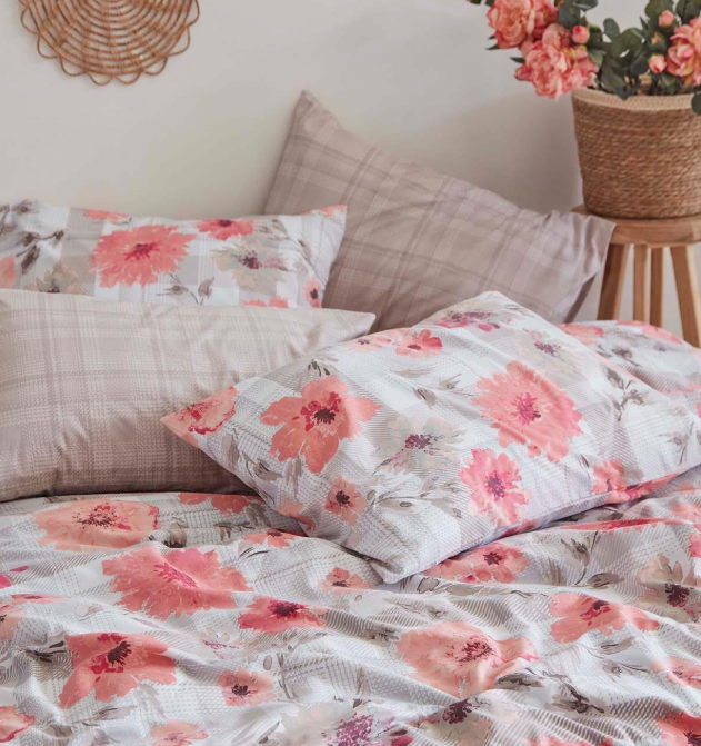 İyi Geceler İstanbul Poplin Tiffany Çift Kişilik Nevresim Takımı - Güzel Home - Çift Kişilik Ranforce Nevresim Takımı