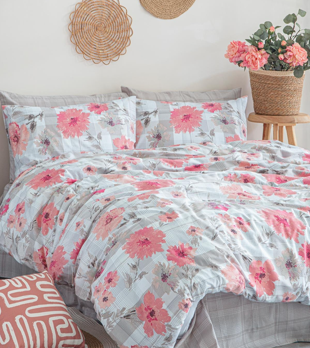 İyi Geceler İstanbul Poplin Tiffany Çift Kişilik Nevresim Takımı - Güzel Home - Çift Kişilik Ranforce Nevresim Takımı