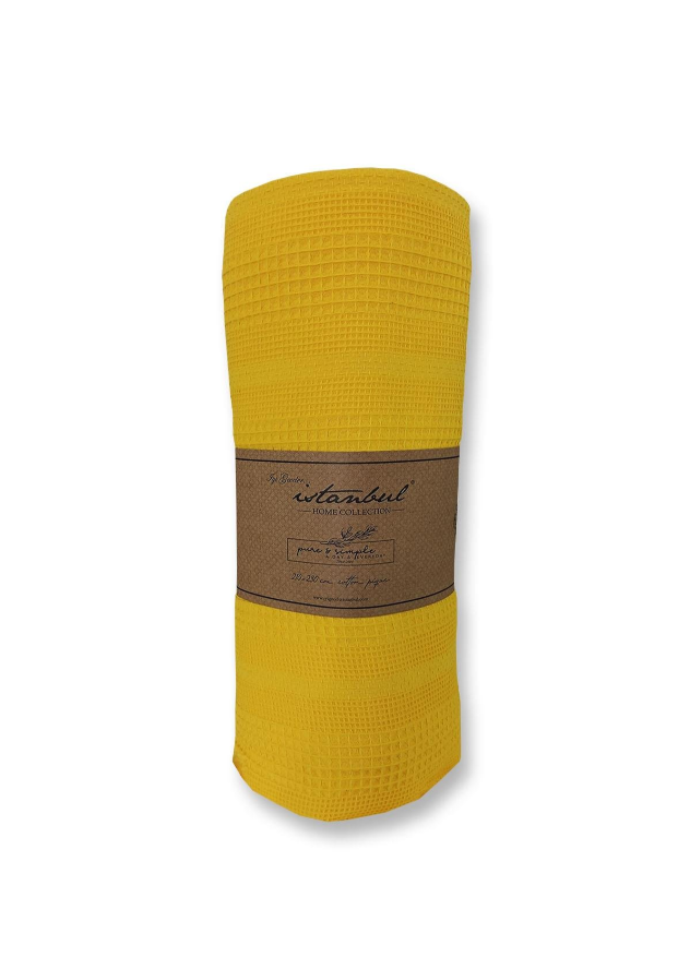 İyi Geceler İstanbul Pure Simple Tek Kişilik Sarı Pike - Güzel Home - Tek Kişilik Pike