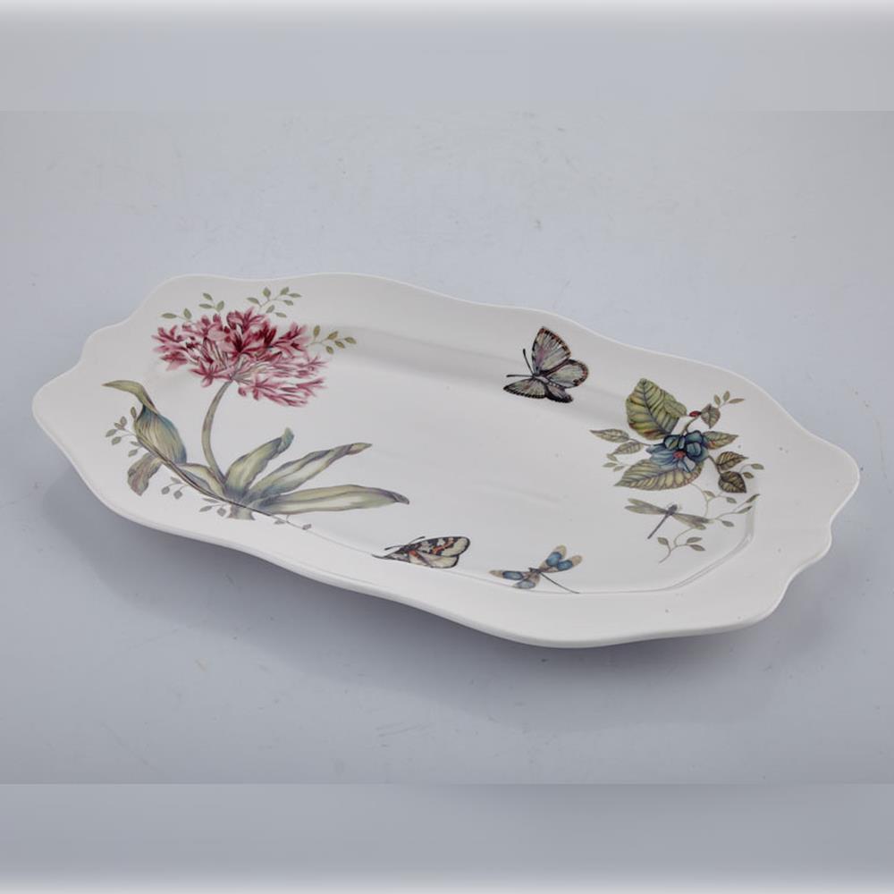 Joy Carmen Butterfly Büyük Oval Servis Tabağı - Güzel Home - Sunumluklar