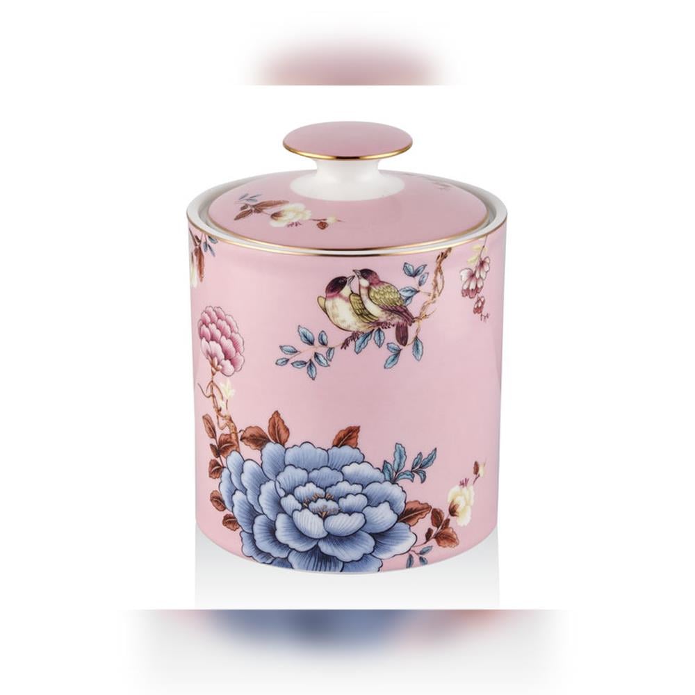 Joy Carmen Floral Pink Büyük Kavanoz - Güzel Home - Saklama