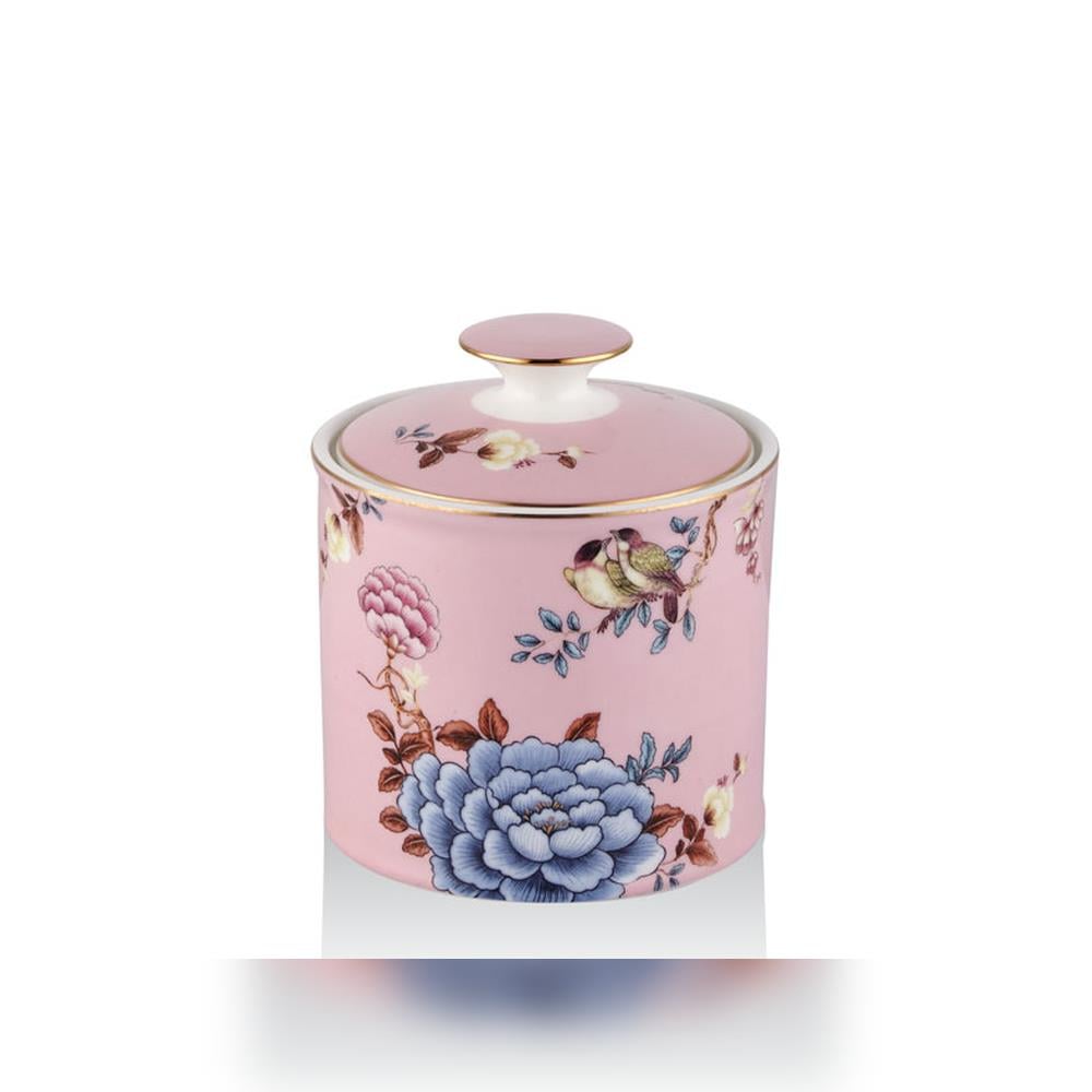 Joy Carmen Floral Pink Küçük Kavanoz - Güzel Home - Saklama