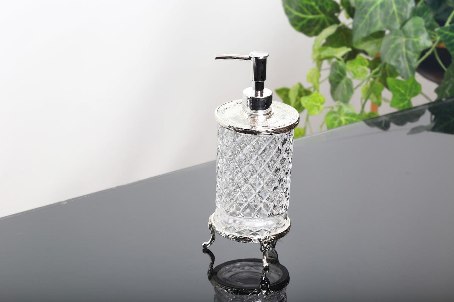 Koşar Gümüş 4 Parça Banyo Seti - Güzel Home - Banyo Aksesuarları