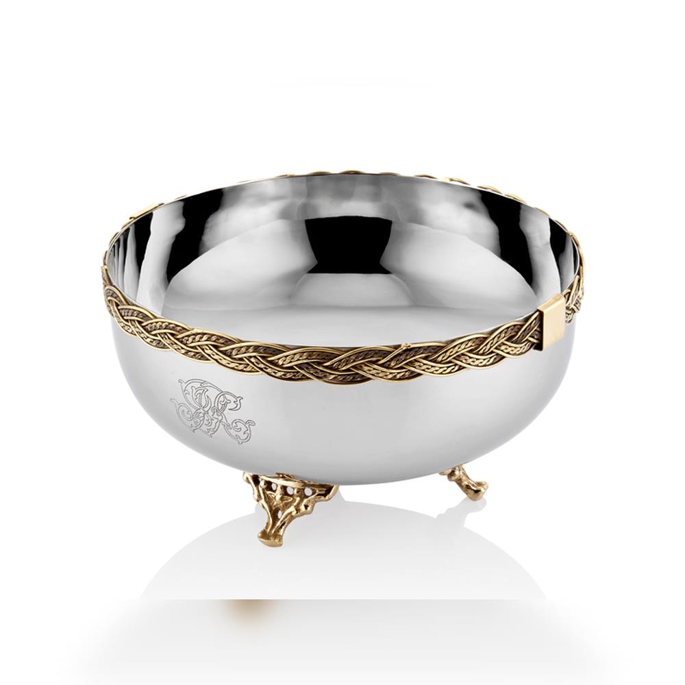 Lamedore Black Pearl Halat Desenli Geniş Küçük Kase - Güzel Home - Sunumluklar