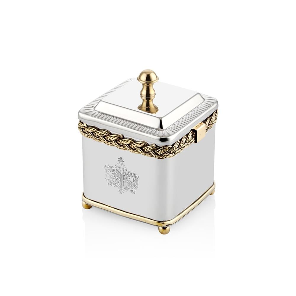 Lamedore Black Pearl Halatlı Dikdörtgen Kavanoz - Güzel Home - Saklama