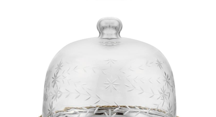 Lamedore Black Pearl Kuşlu Büyük Kek Fanusu - Güzel Home - Servis ve Sunum