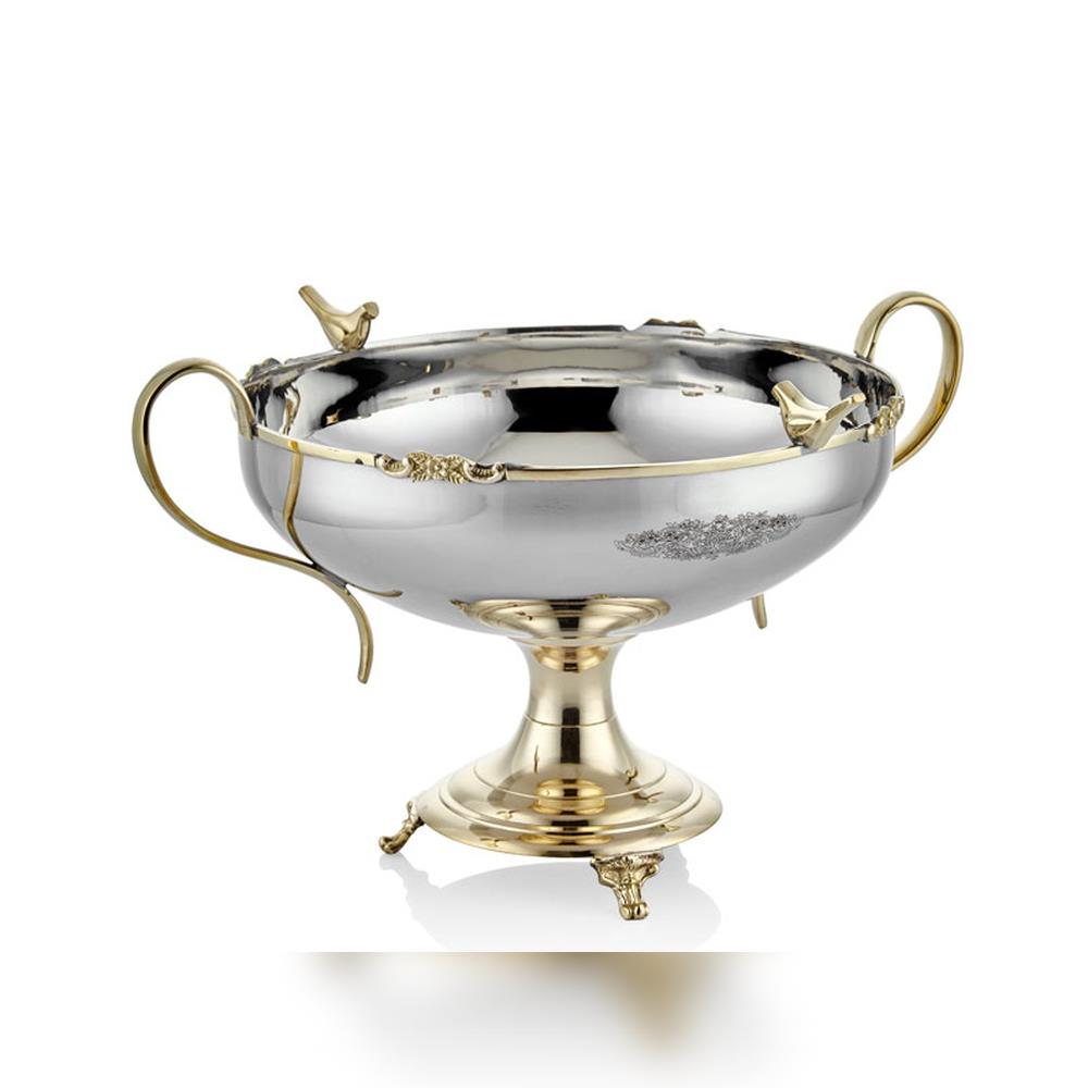 Lamedore Black Pearl Kuşlu Dekoratif Kulplu Kase - Güzel Home - Sunumluklar