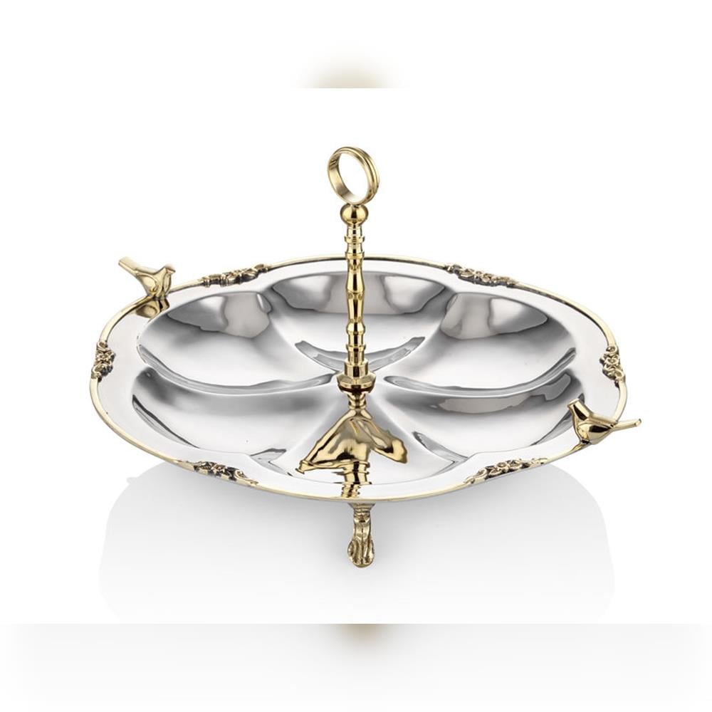 Lamedore Black Pearl Kuşlu Kek Standı - Güzel Home - Sunumluklar