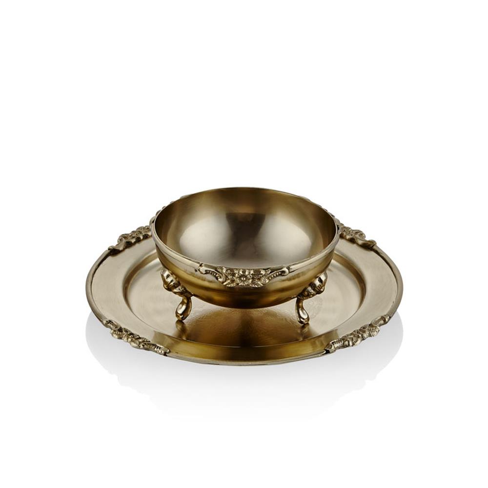 Lamedore Black Pearl Sade Gold Tepsi ve Kase - Güzel Home - Sunumluklar