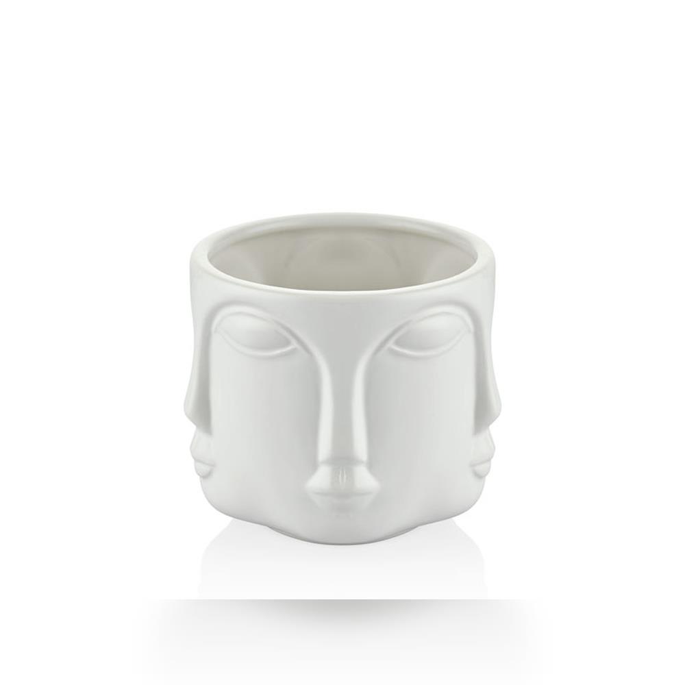 Lamedore Havelka Parlak Beyaz Vazo - Güzel Home - Dekoratif Ürünler