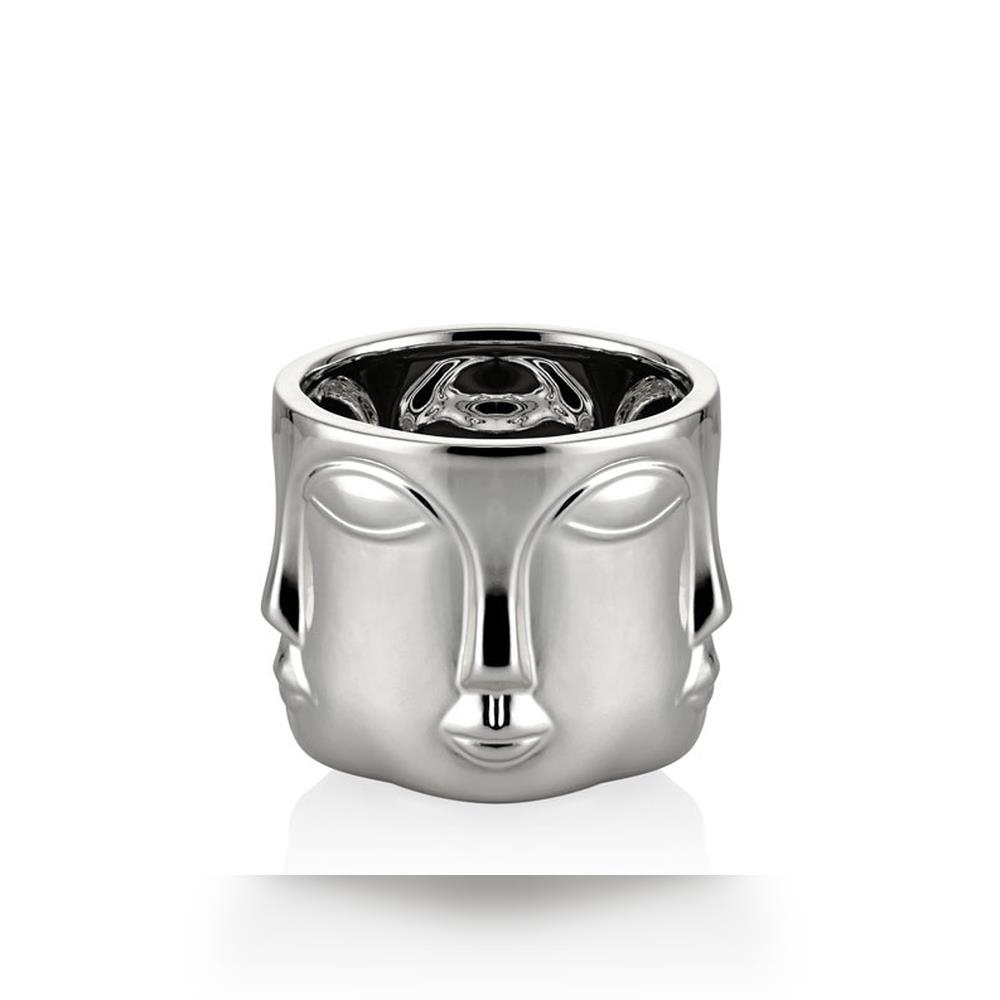 Lamedore Havelka Parlak Silver Vazo - Güzel Home - Dekoratif Ürünler