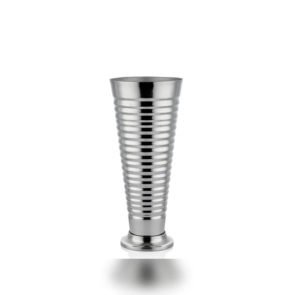 Lamedore Stripes Long Gümüş Küçük Vazo - Güzel Home - Dekoratif Ürünler