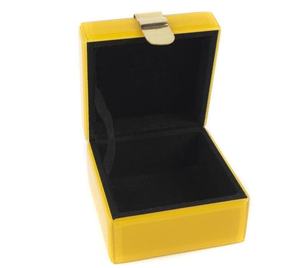 Mikasa Moor 12x12x8 Cm Sarı & Gold Takı Kutusu - Güzel Home - Obje ve Dekor