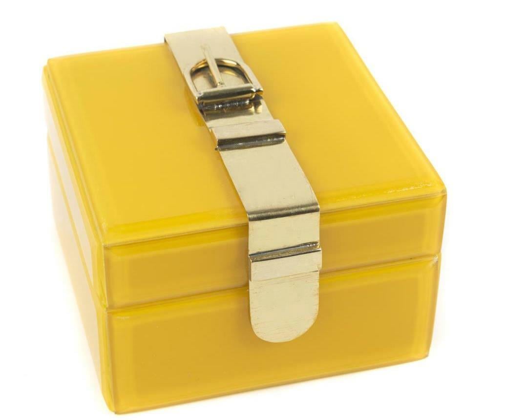 Mikasa Moor 12x12x8 Cm Sarı & Gold Takı Kutusu - Güzel Home - Obje ve Dekor