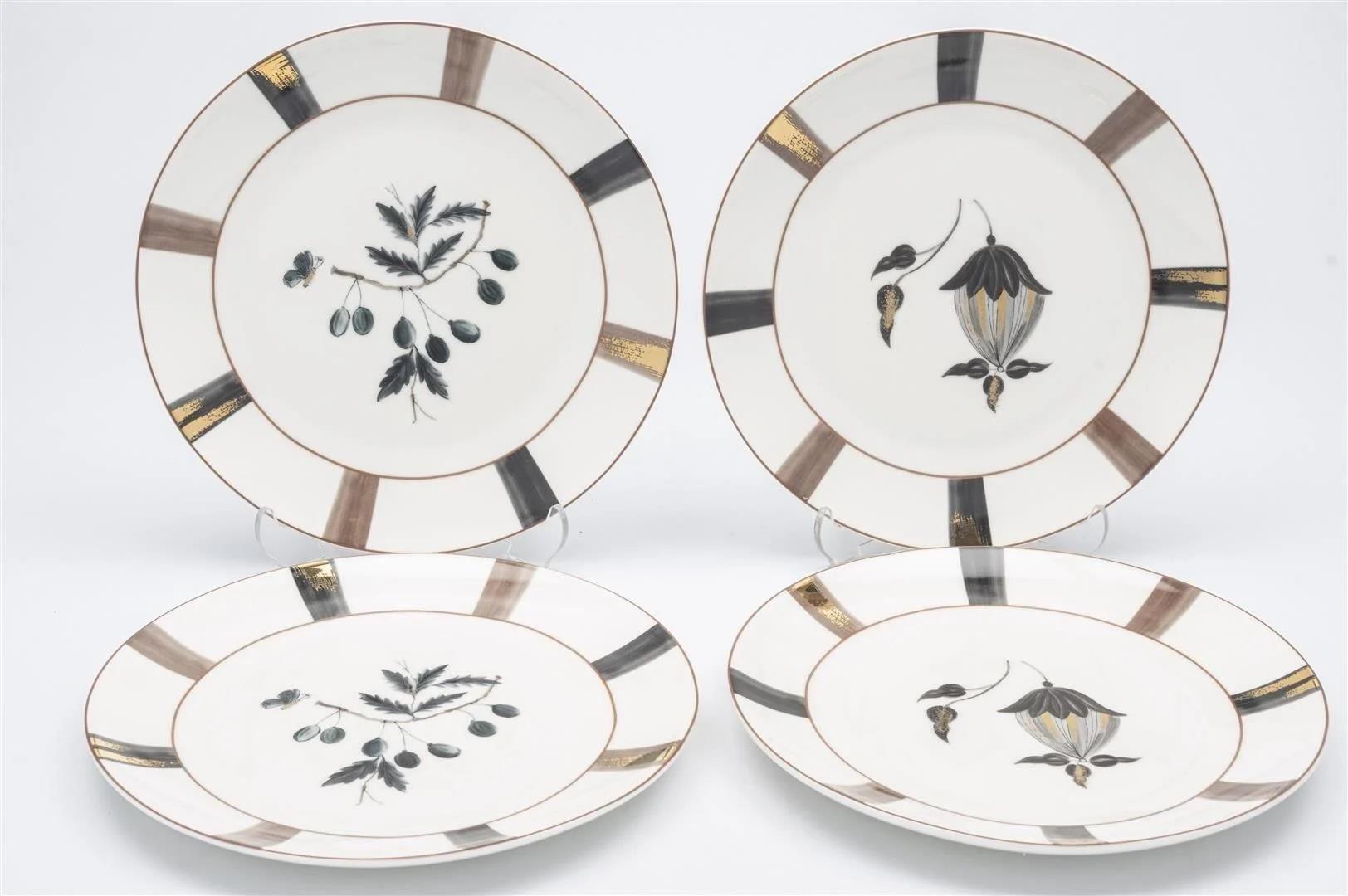 Mikasa Moor Rusty Black 4'lü 20 Cm Pasta Tabağı - Güzel Home - İkram Seti