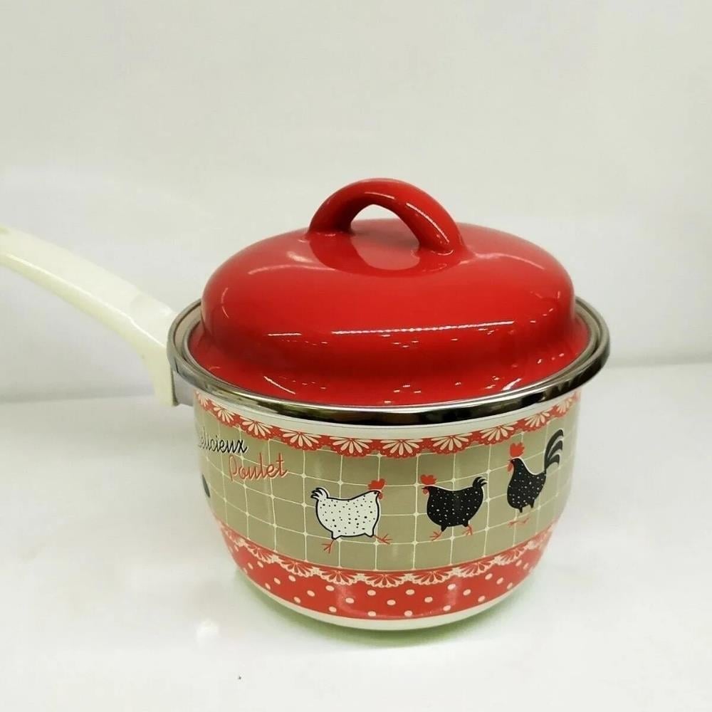 Miss Betty 12 Cm Rafadan Emaye Yumurta ve Sos Tenceresi - Güzel Home - Tekli Tencere