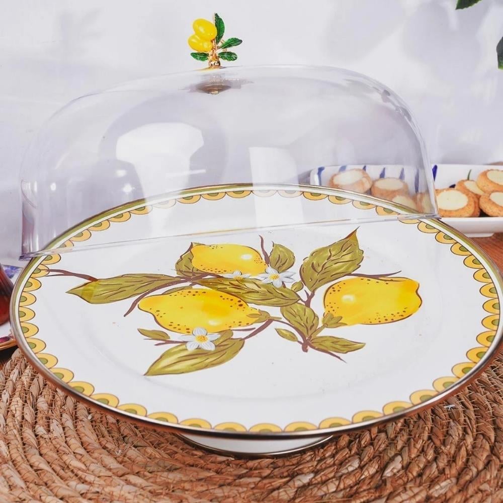 Miss Betty Linda 30 Cm Emaye Kek Fanusu - Güzel Home - Sunumluklar