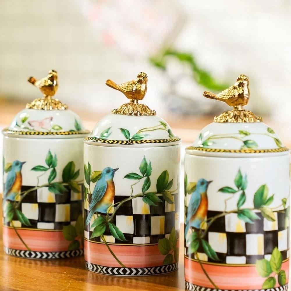 Miss Betty Paradise 3'lü Porselen Baharat Takımı - Güzel Home - Saklama