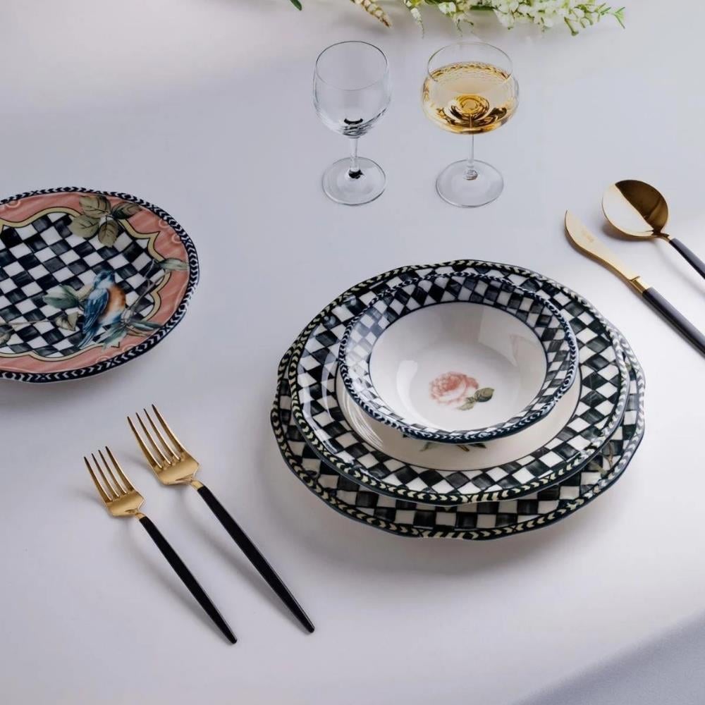 Miss Betty Paradise Tiffany 24 Parça Yemek Takımı - Güzel Home - Yemek Takımları