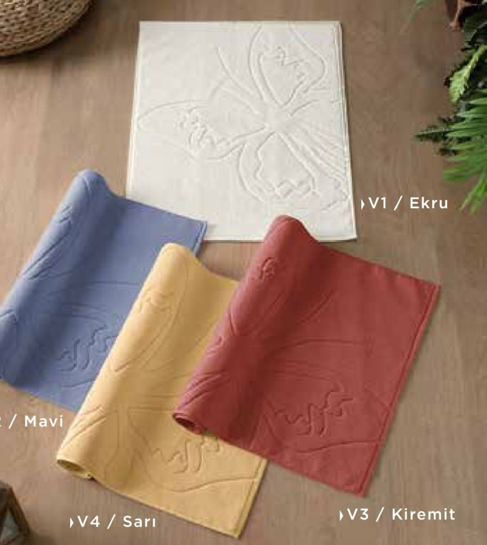 Sarev Eletra 50x70 Cm Kiremit Ayak Havlusu - Güzel Home - Ayak Havlusu