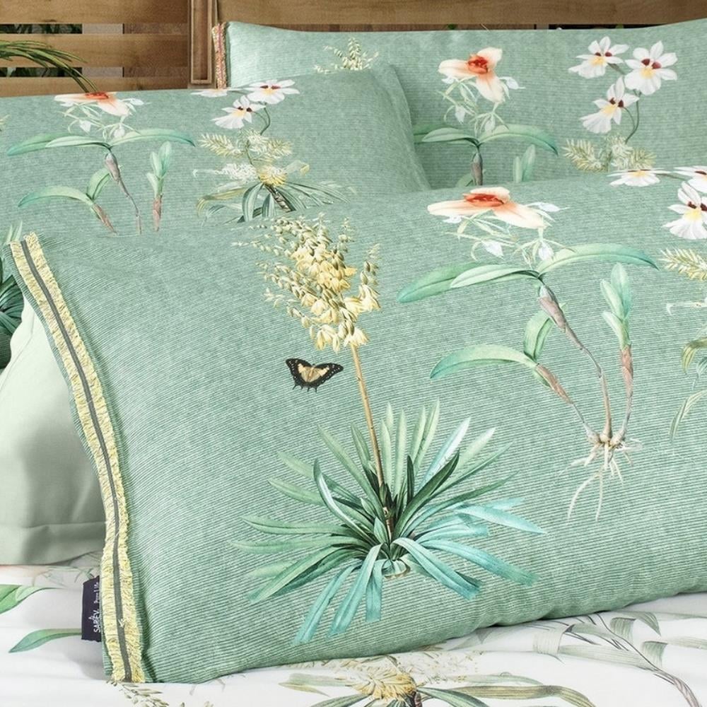 Sarev Felina Tencel Çift Kişilik Yeşil Nevresim Takımı - Güzel Home - Çift Kişilik Nevresim Takımı