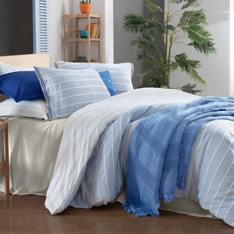 Sarev Mood Comfort Trina Tek Kişilik Mavi Nevresim Takımı - Güzel Home - Tek Kişilik Nevresim Takımı