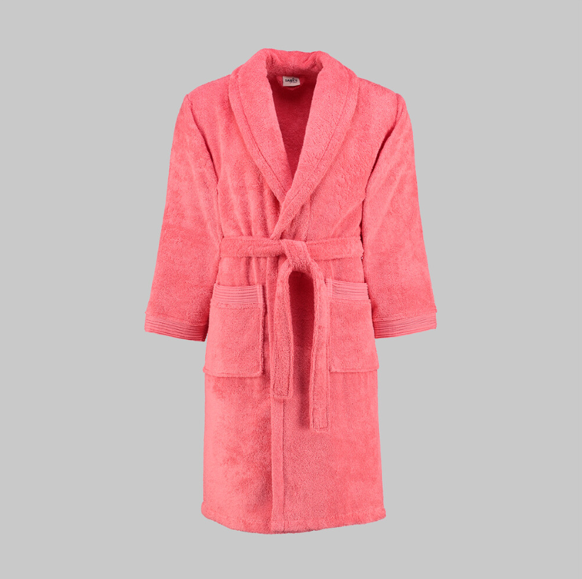 Sarev New Soho Pembe Renk XL Beden Bornoz - Güzel Home - Bornoz ve Bornoz Takımı