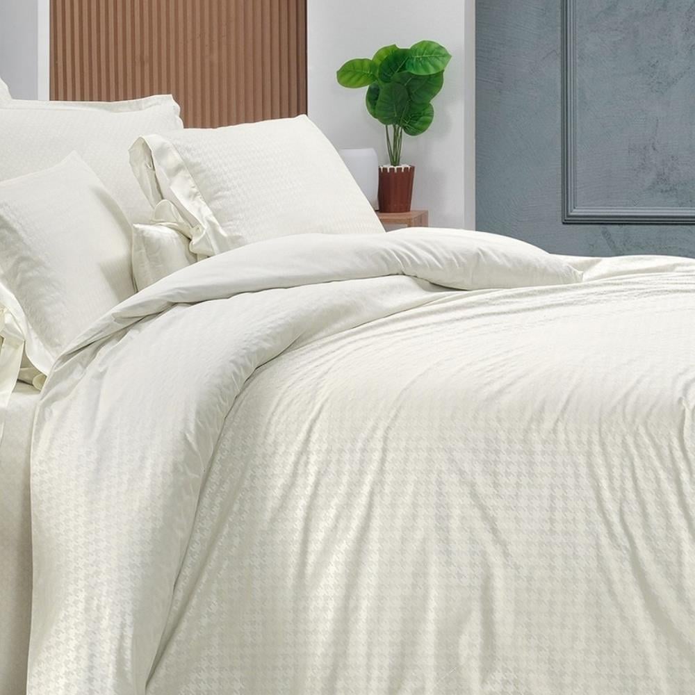 Sarev Perlita Fancy Çift Kişilik Bej Nevresim Takımı - Güzel Home - Çift Kişilik Nevresim Takımı