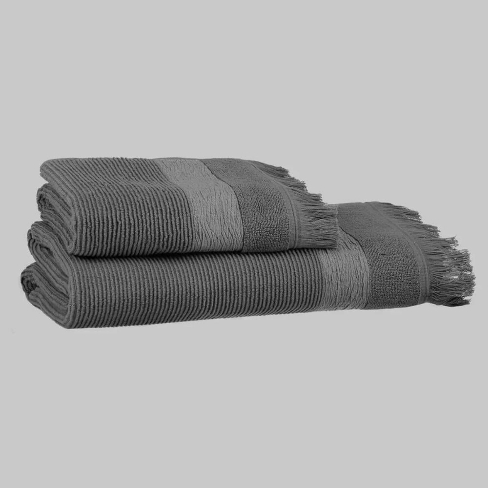 Sarev Street 50x90 Cm Antrasit Yüz Havlusu - Güzel Home - Yüz Havlusu
