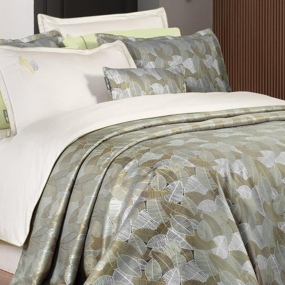 Sarev Ulrıka Çift Kişilik Gri Yatak Örtüsü Ve Nevresim Takımı - Güzel Home - Çift Kişilik Nevresimli Yatak Örtüsü Seti