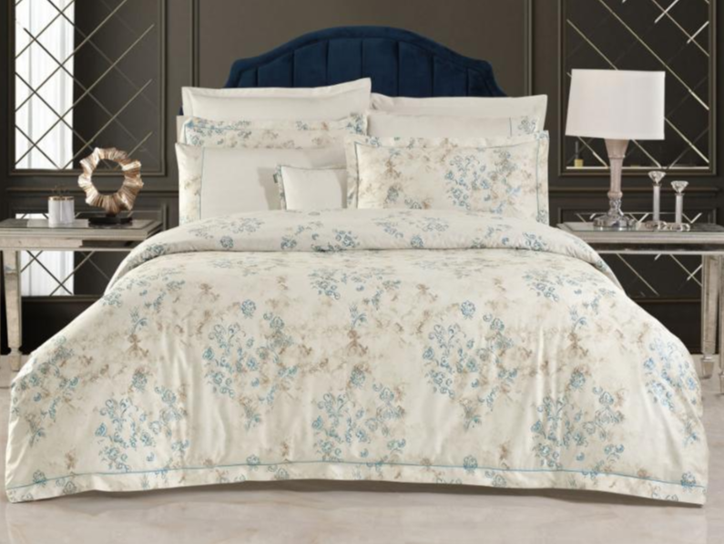 Sarev Zeus Pamuk Saten Çift Kişilik Petrol Mavisi Nevresim Takımı - Güzel Home - Çift Kişilik Saten Nevresim Takımı