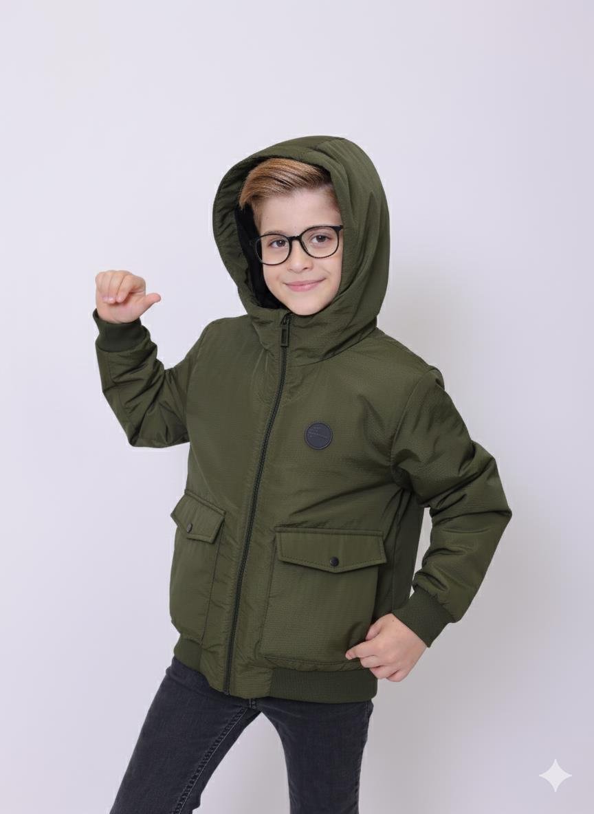 ÇOCUK MONT Kapüşonlu Erkek Çocuk Mont