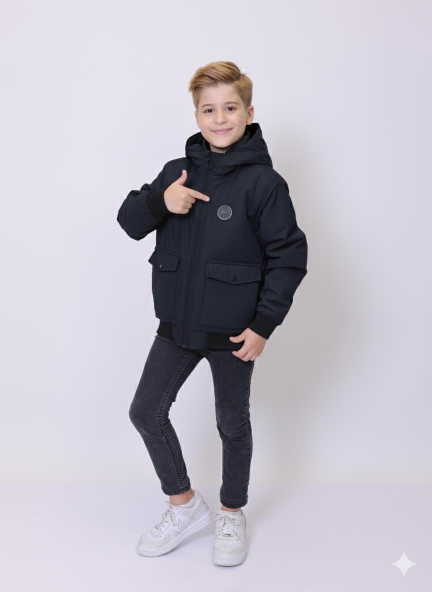 ÇOCUK MONT Kapüşonlu Erkek Çocuk Mont