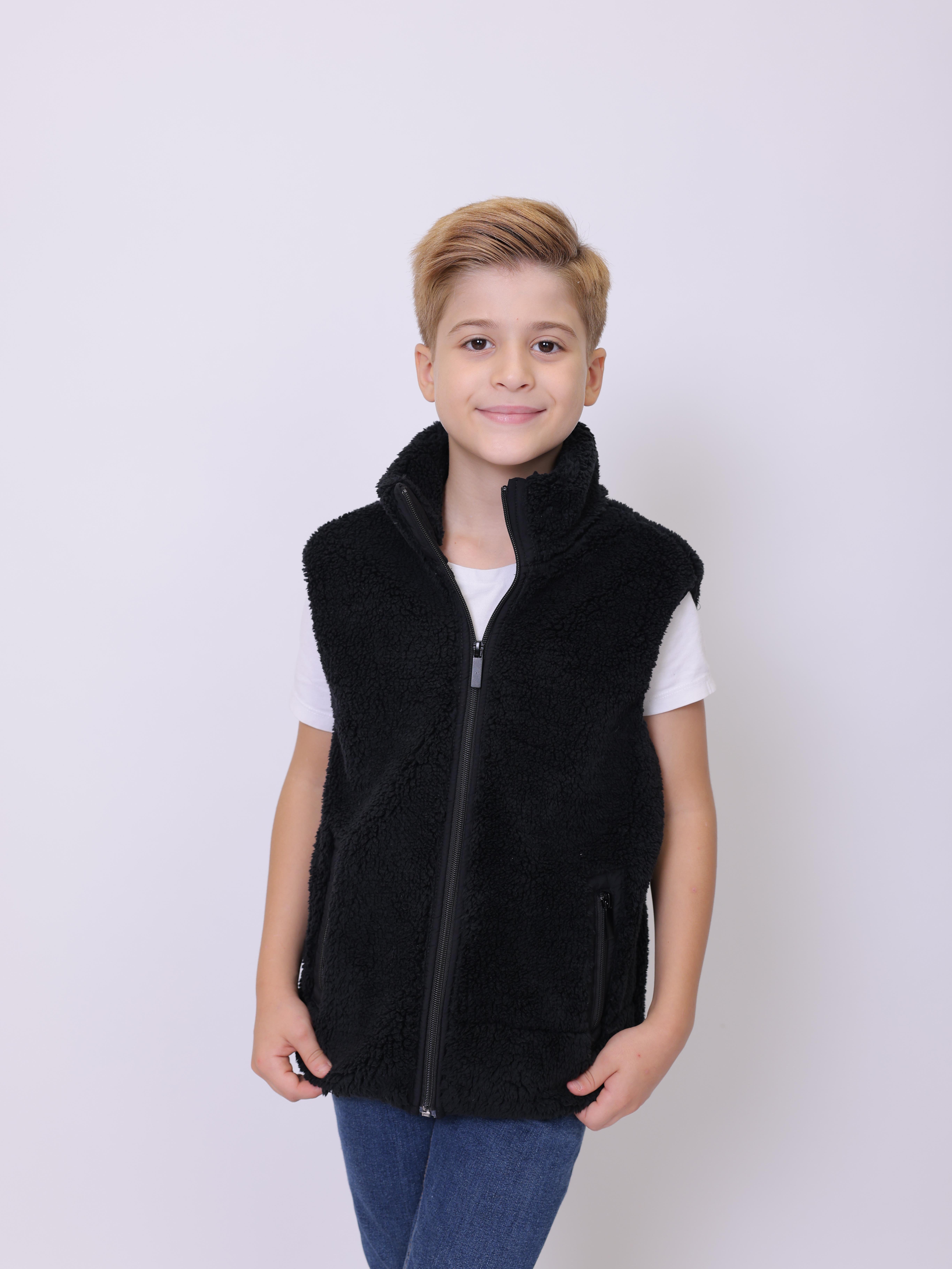 ÇOCUK YELEK Polar Lamineli Erkek Çocuk Yelek