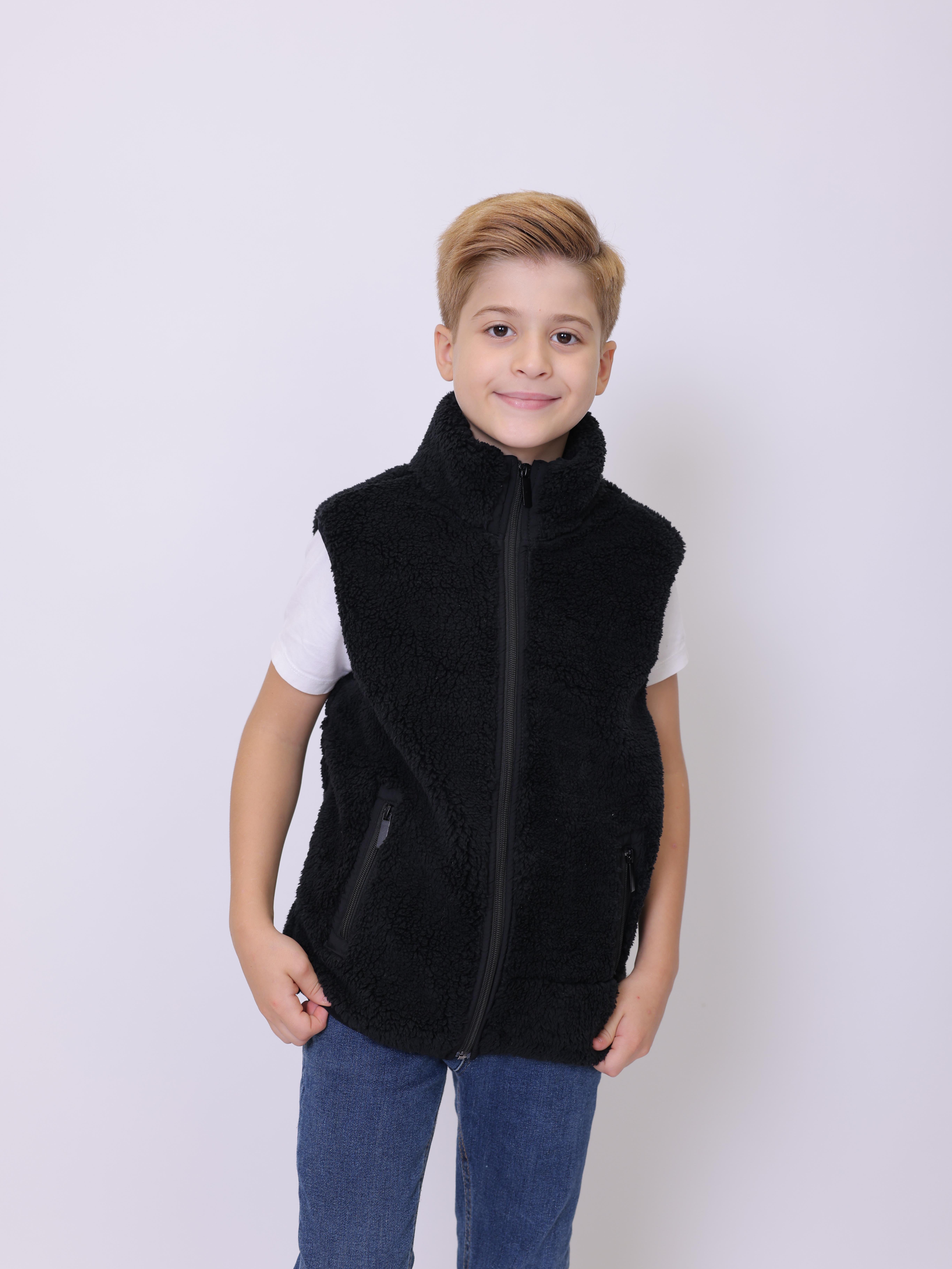 ÇOCUK YELEK Polar Lamineli Erkek Çocuk Yelek