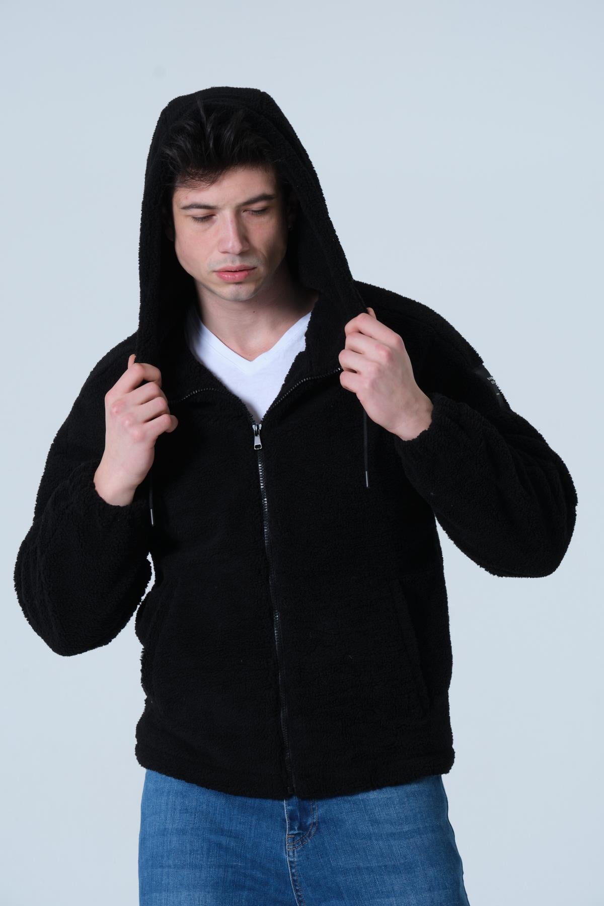 ERKEK MONT Erkek Oversize Peluş Mont