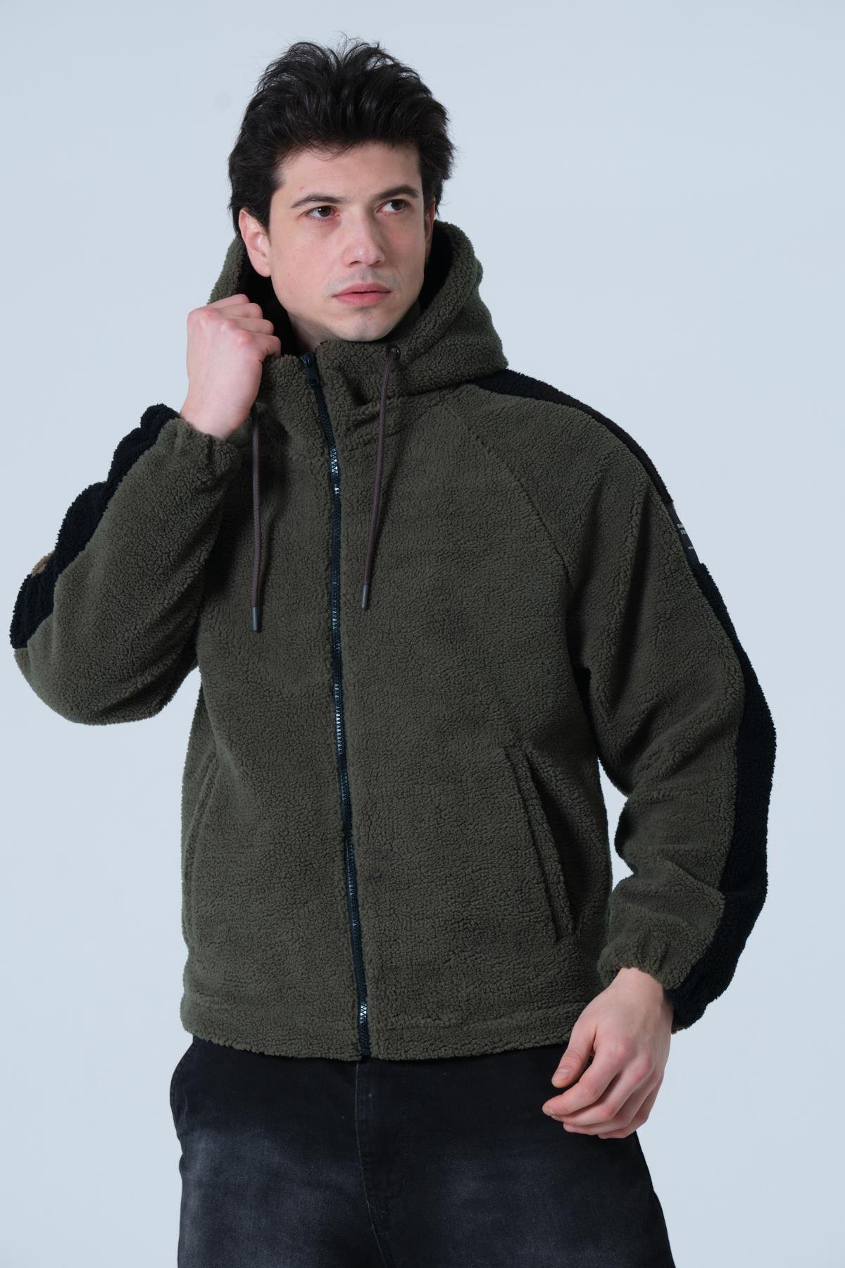 ERKEK MONT Erkek Oversize Peluş Mont