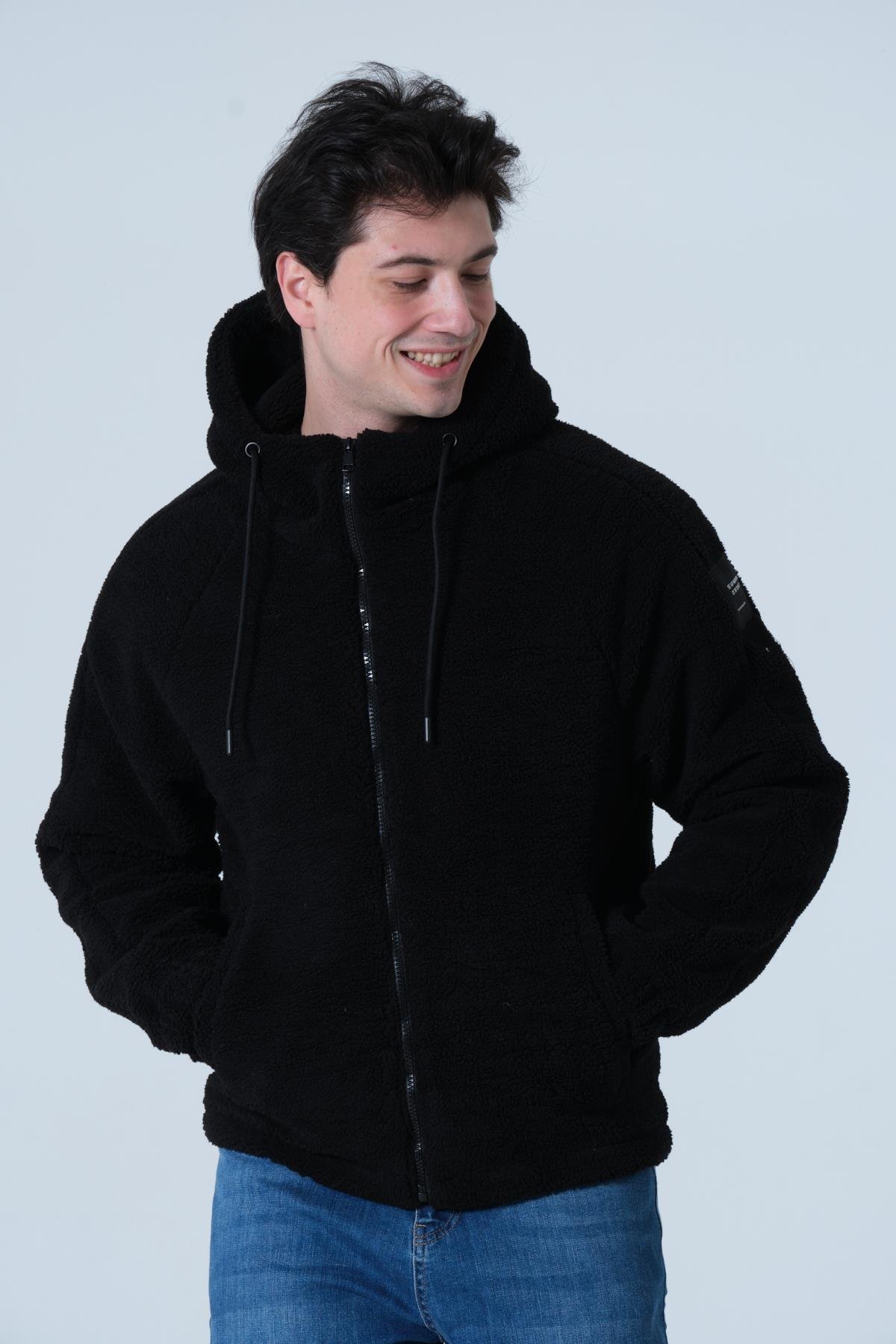 ERKEK MONT Erkek Oversize Peluş Mont